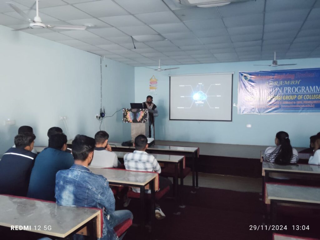 Seminar on Cloud Computing led by Mr. Ajay Kumar (Assistant Professor)